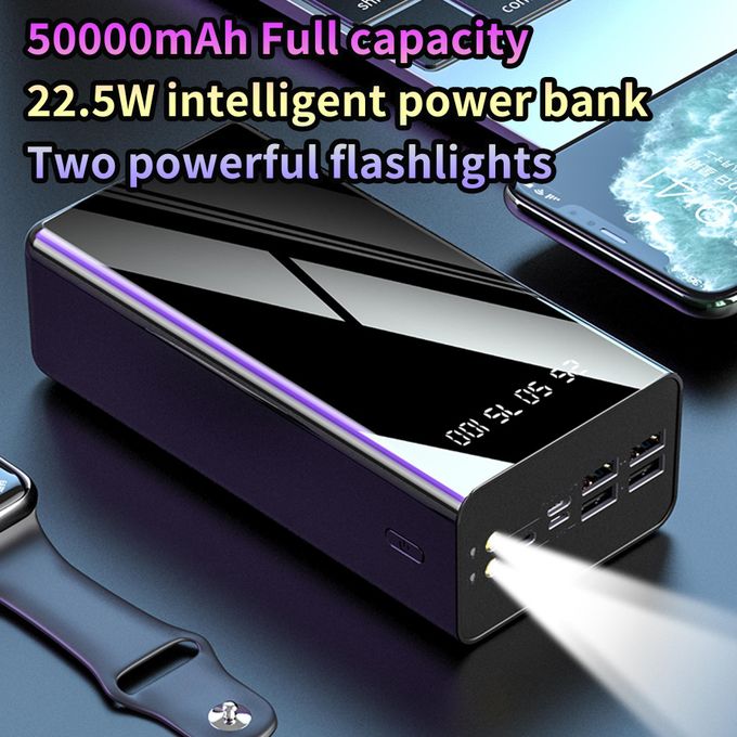 AStar 50000mAh 22.5W Fast Charging Portable Power Bank with Flashlight